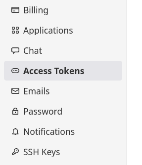 GitLab access tokens